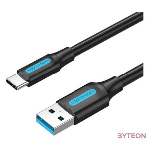 USB 3.0 A to USB-C Cable Vention COZBG 3A 1.5m Black PVC