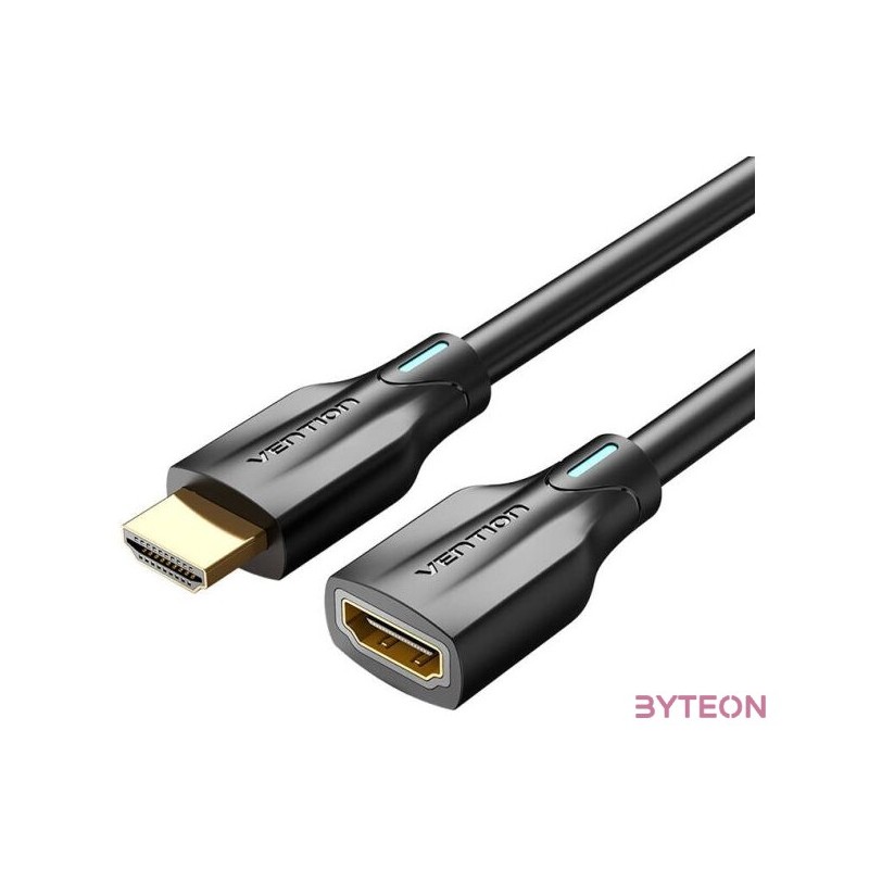 Kabel Przeduajcy HDMI 2.1 Vention AHBBG, 1,5m, 8K 60Hz, 4K 120Hz Czarny