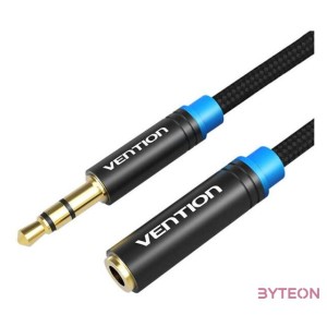 Cable Audio Braided 3.5mm male-female Vention VAB-B06-B150-M 1,5m Black