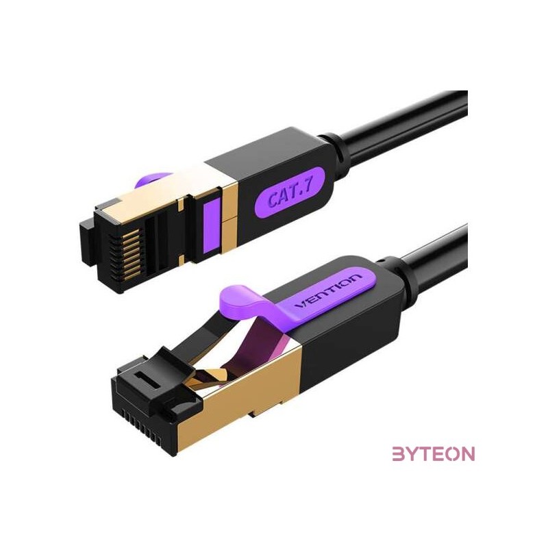 Network Cable CAT7 SFTP Vention ICDBF RJ45 Ethernet 10Gbps 1m Black