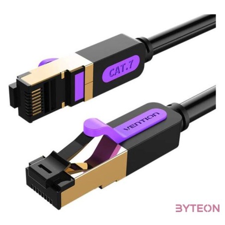 Network Cable CAT7 SFTP Vention ICDBF RJ45 Ethernet 10Gbps 1m Black