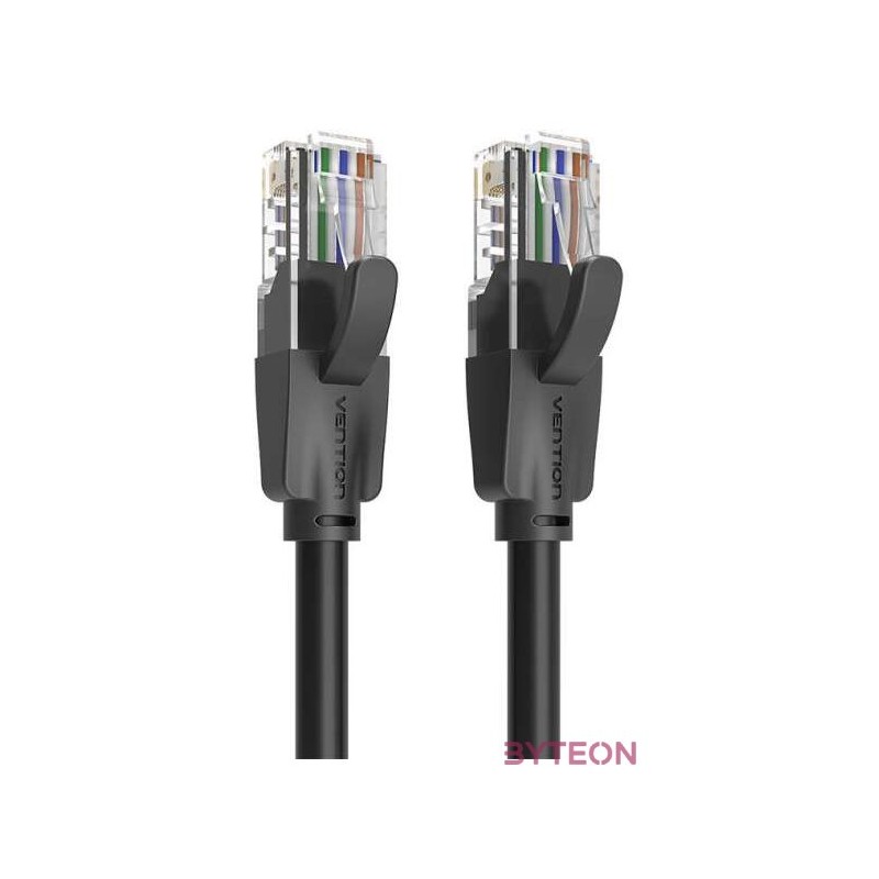 Kabel sieciowy UTP CAT6 Vention IBEBL RJ45 Ethernet 1000Mbps 10m czarny