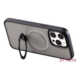 Magnetic protective phone case with holder Joyroom JR-BP004 for iPhone 15 Pro Max (black)
