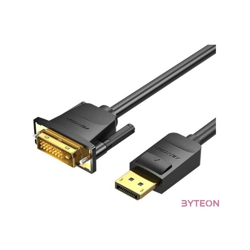 DisplayPort to DVI (241) Cable 1.5m Vention HAFBG 1080P 60Hz  (Black)