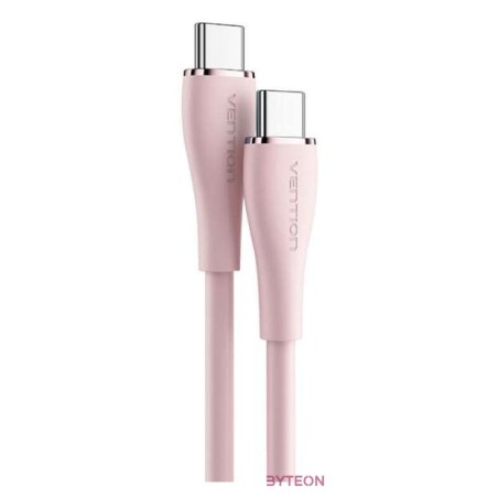 USB-C 2.0 to USB-C Cable Vention TAWPG 1.5m, PD 100W,  Pink Silicone