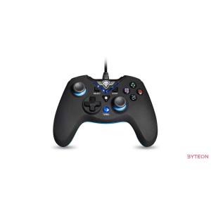 Spirit of Gamer XGP Gamepad USB [PC, PS3] - Fekete/Kék