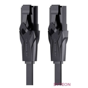 Paski kabel sieciowy UTP Cat. 6 Vention IBABE RJ45 Ethernet 1000Mbps 0,75m, czarny