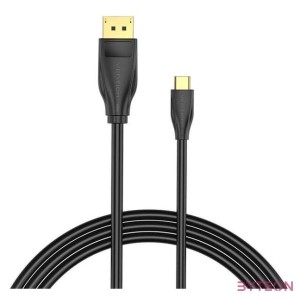 USB-C to DisplayPort 1.4 Cable Vention CGYBH, 2m, 8K 60Hz,4K 120Hz (black)