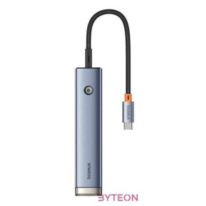 Baseus UltraJoy Series 5-Port HUB AIR, USB-C - HDMI, USB3.0x2, PD, RJ45 (szürke)