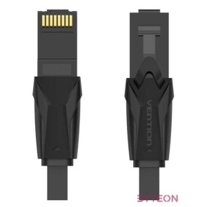 Paski kabel sieciowy UTP Cat. 6 Vention IBABE RJ45 Ethernet 1000Mbps 0,75m, czarny