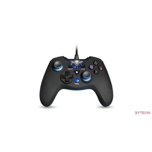 Spirit of Gamer XGP Gamepad USB [PC, PS3] - Fekete/Kék