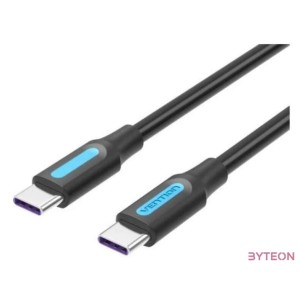 USB 3.0 A to USB-C Cable Vention COZBG 3A 1.5m Black PVC