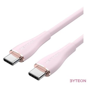 USB-C 2.0 to USB-C Cable Vention TAWPG 1.5m, PD 100W,  Pink Silicone