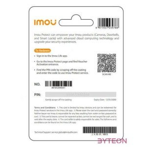 IMOU Protect Basic Ajándékkártya (éves terv)