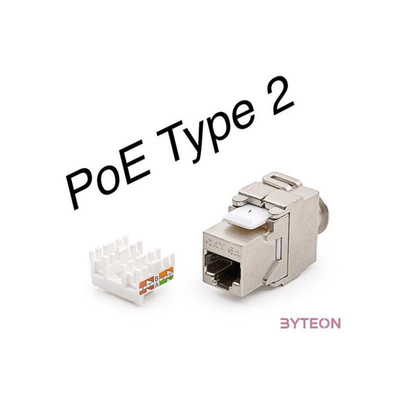 KE-Line KEJ-CEA-S-10G Cat6A 10Gigabit keystone jack RJ45 aljzat