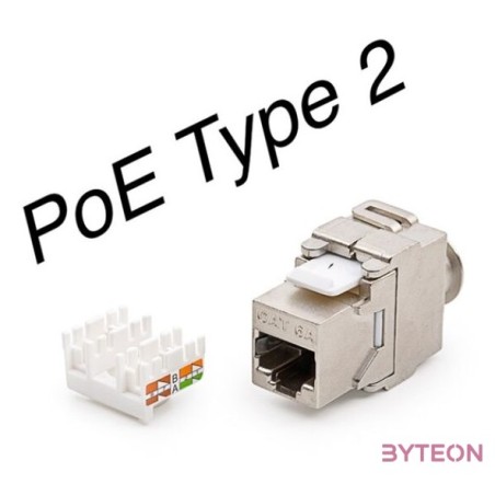 KE-Line KEJ-CEA-S-10G Cat6A 10Gigabit keystone jack RJ45 aljzat