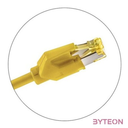 KE-Line Cat6A 10Gigabit STP LSOH Patch Kábel 0,5m sárga