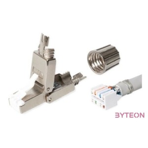 KE-Line FM45,s Szerszám nélkül közvetlenül szerelhető dugó Cat6A,Cat7 és Cat7A kábelekhez