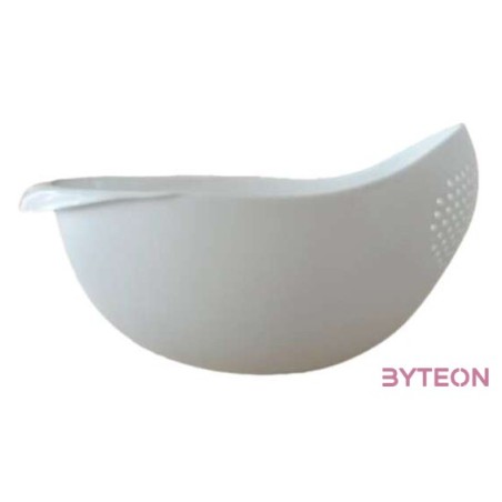 Iris KT-001-W fehér tál szűrővel 22cm