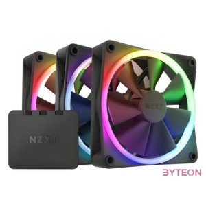 NZXT 120 mm Aer RGB 3 Triple fekete hűtőventilátor