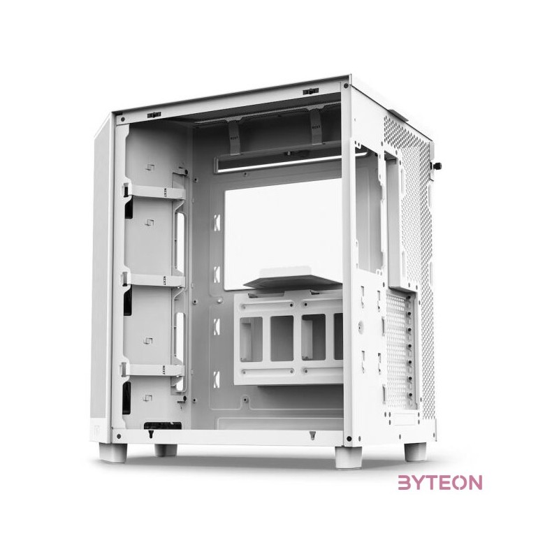 NZXT H6 Flow (2023) fehér (táp nélküli) ablakos ATX ház