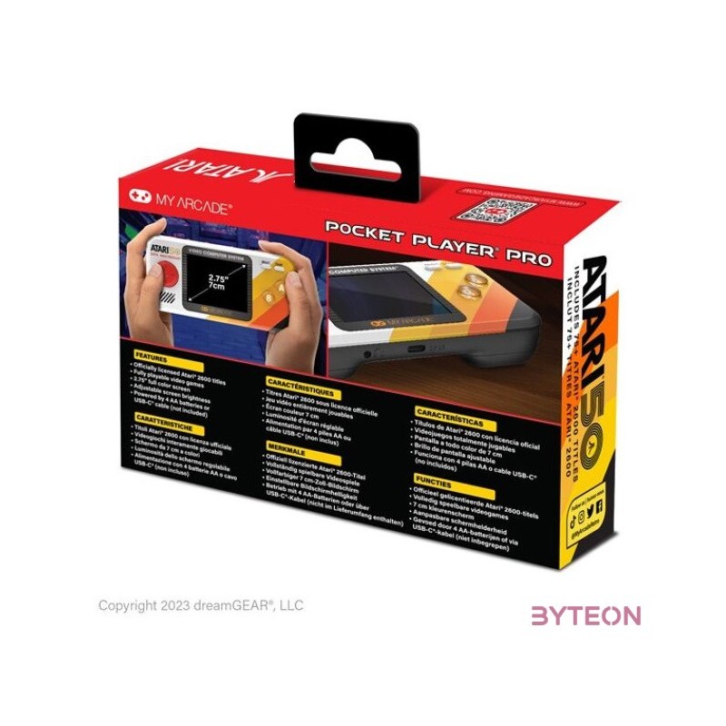 My Arcade DGUNL-7015 Atari Pocket Player Pro Hordozható Kézikonzol