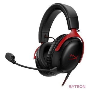 HyperX Cloud III fekete-piros gamer headset