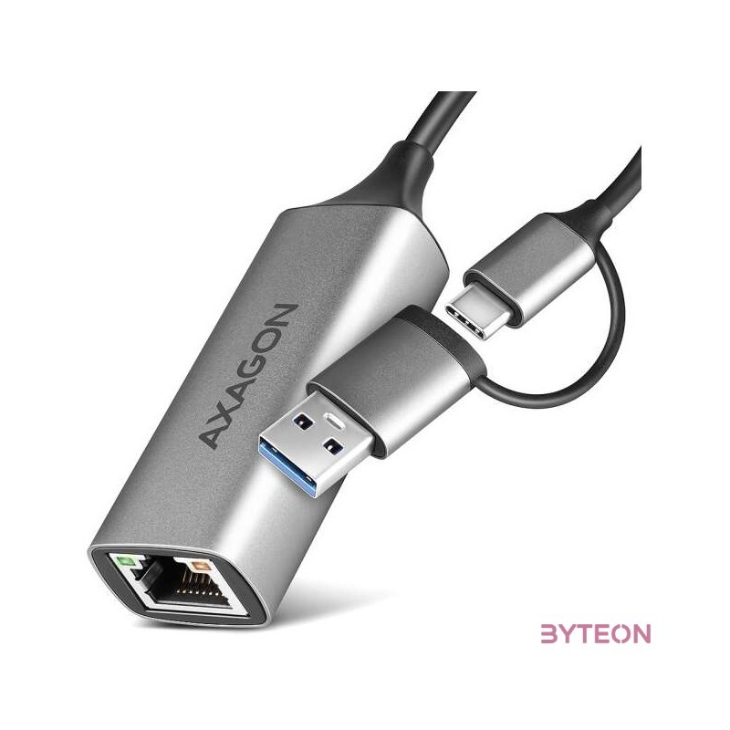 Axagon ADE-TXCA Type-A  Type-C USB 3.2 - Gigabit Ethernet adapter