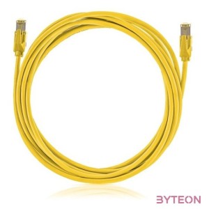 KE-Line Cat6A 10Gigabit STP LSOH Patch Kábel 0,5m sárga