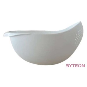 Iris KT-001-W fehér tál szűrővel 22cm