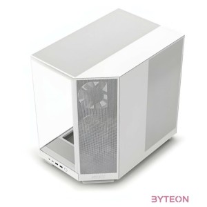 NZXT H6 Flow RGB (2023) fehér (táp nélküli) ablakos ATX ház