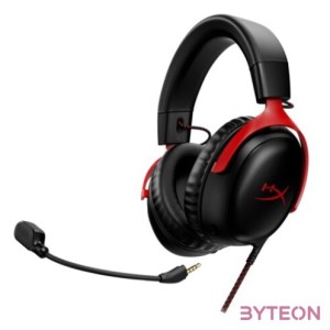 HyperX Cloud III fekete-piros gamer headset