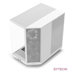 NZXT H6 Flow RGB (2023) fehér (táp nélküli) ablakos ATX ház