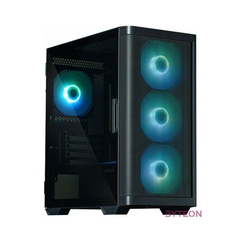 Zalman M4 fekete (táp nélküli) ablakos mATX ház