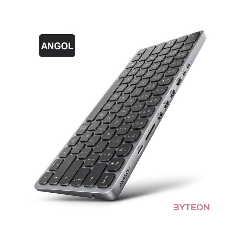 AXAGON HMC-KB-US Angol billentyűzet és hub
