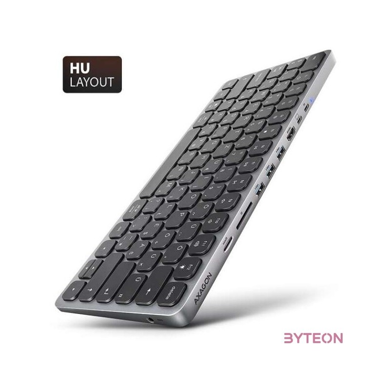 AXAGON HMC-KB-HU Magyar billentyűzet és hub