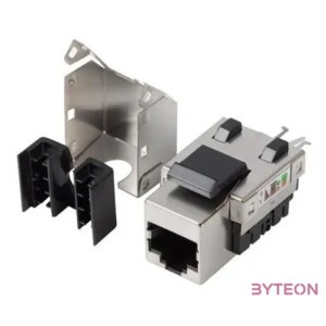 Lanberg KSF6-1090 Cat6 FTP 90-os betűzős árnyékolt RJ45 Keystone jack