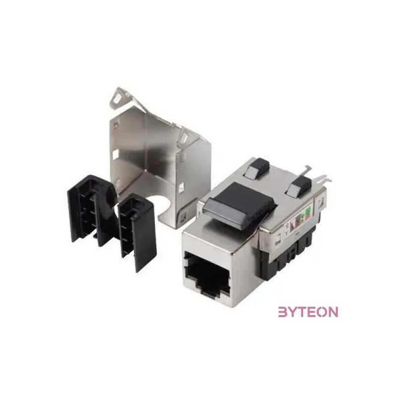 Lanberg KSF6-1090 Cat6 FTP 90-os betűzős árnyékolt RJ45 Keystone jack