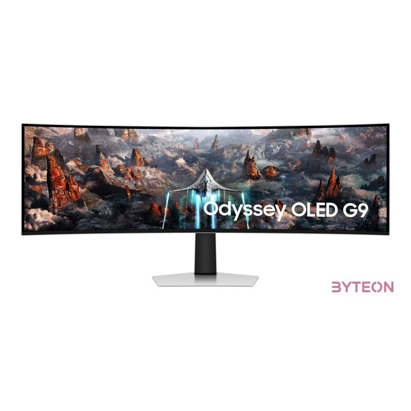 Samsung 49 G93SC 5120x1440 240Hz HDMI,MicroHDMI,DP,USB ívelt gamer OLED monitor