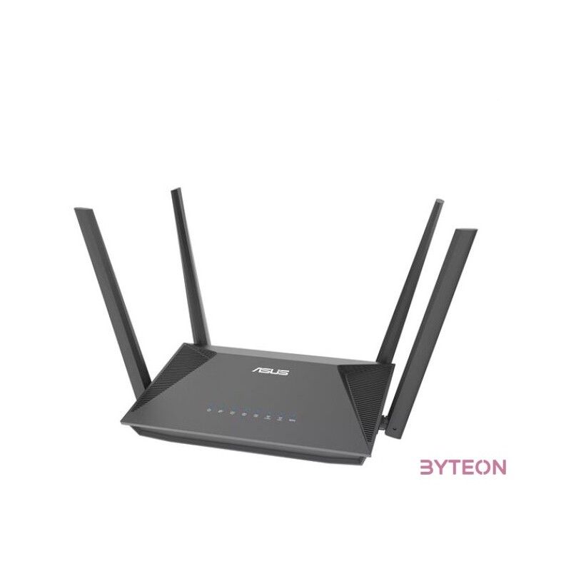 ASUS (AX1800) RT-AX52 5741201Mbps fekete vezeték nélküli router