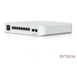 Ubiquiti USW-Pro-8-PoE 8port GbE LAN 6xPoE,PoE 2x PoE 2xSFP port 120W port L3 menedzselhető switch