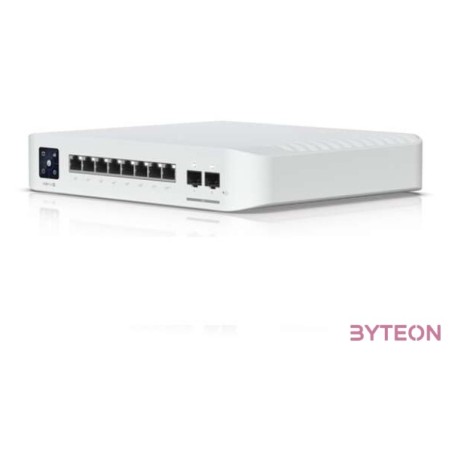 Ubiquiti USW-Pro-8-PoE 8port GbE LAN 6xPoE,PoE 2x PoE 2xSFP port 120W port L3 menedzselhető switch