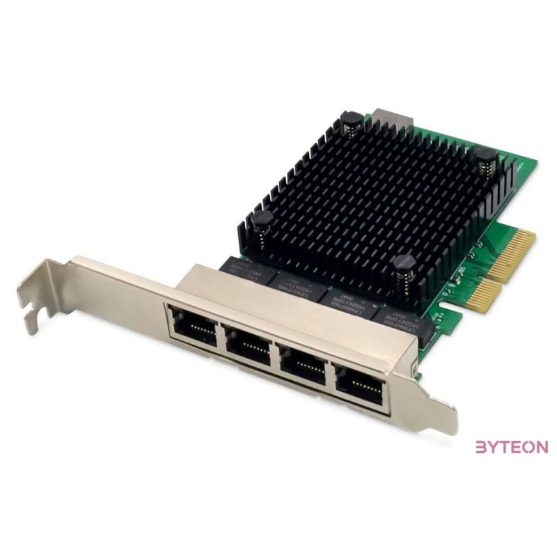 DIGITUS DN-10136 4 port PCI Express hálózati kártya Belső Ethernet 2.5 Gbit,s