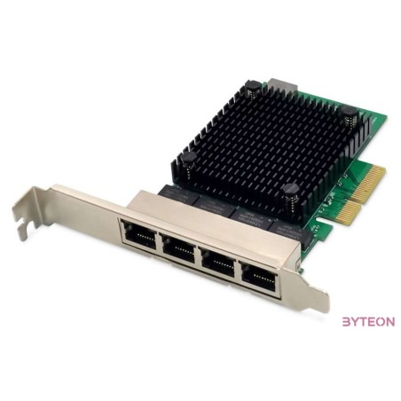 DIGITUS DN-10136 4 port PCI Express hálózati kártya Belső Ethernet 2.5 Gbit,s
