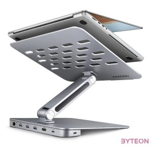 AXAGON HMC-STND ALU laptop állvány dokkoló állomással