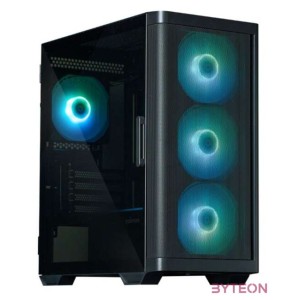 Zalman M4 fekete (táp nélküli) ablakos mATX ház
