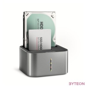 Axagon ADSA-DC SuperSpeed USB DUAL 2.5,3.5 HDD,SSD DUAL dokkoló