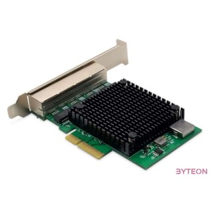 DIGITUS DN-10136 4 port PCI Express hálózati kártya Belső Ethernet 2.5 Gbit,s