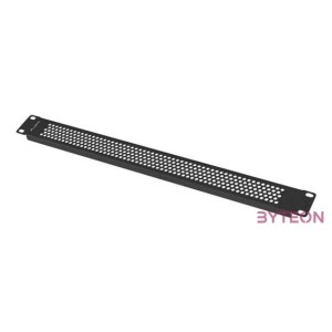 Lanberg AK-1411-B 19 1U fekete fém hálós,perforált vakpanel