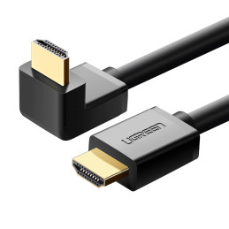 "UGREEN HD103 HDMI - HDMI kábel (90 fok) 4K, 2m (fekete) "